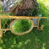 Vintage rattan coats holder