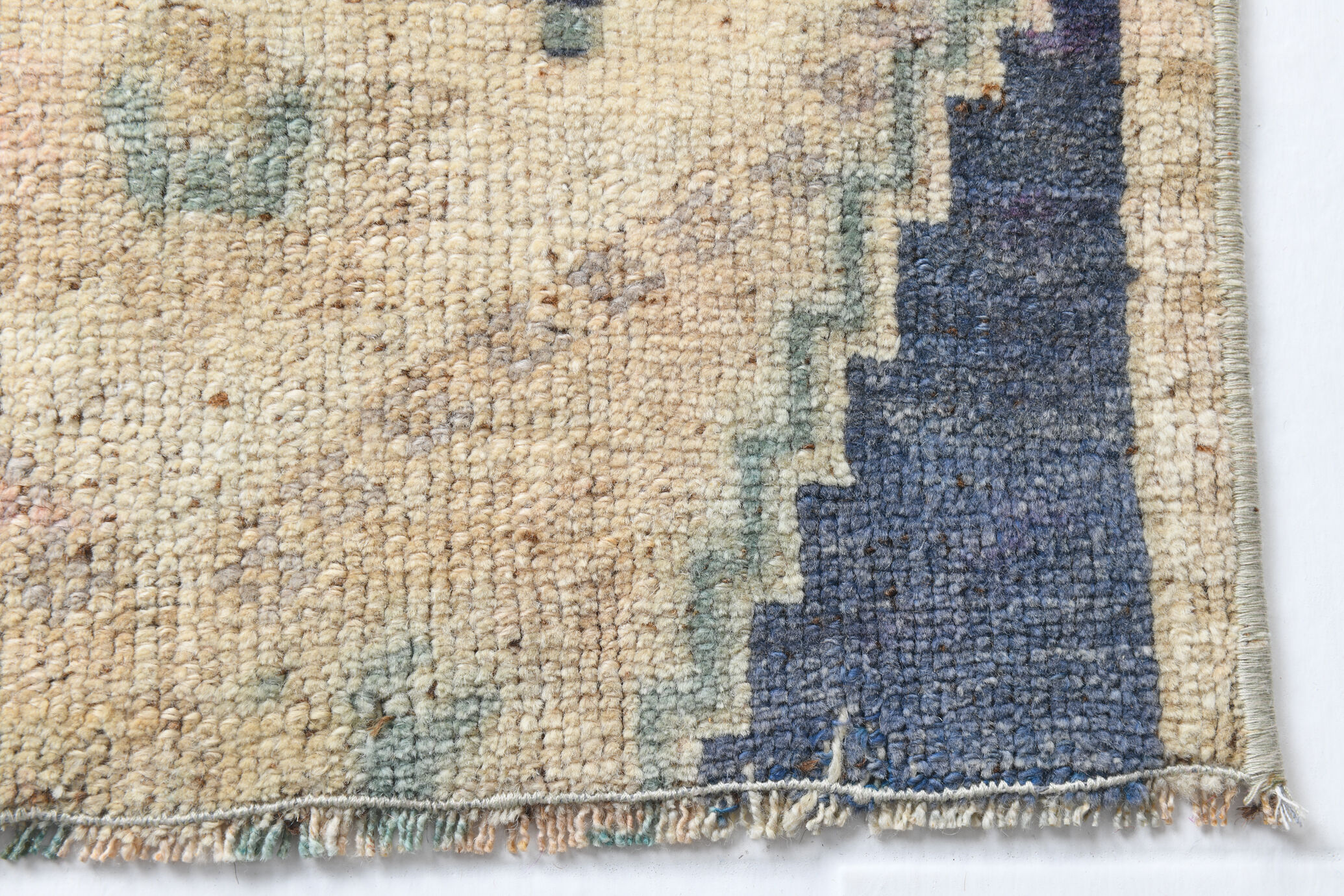 1X2 Blue vintage door mat rug, 1x2 Blue door mat rug, 2.7x1.5 Ft