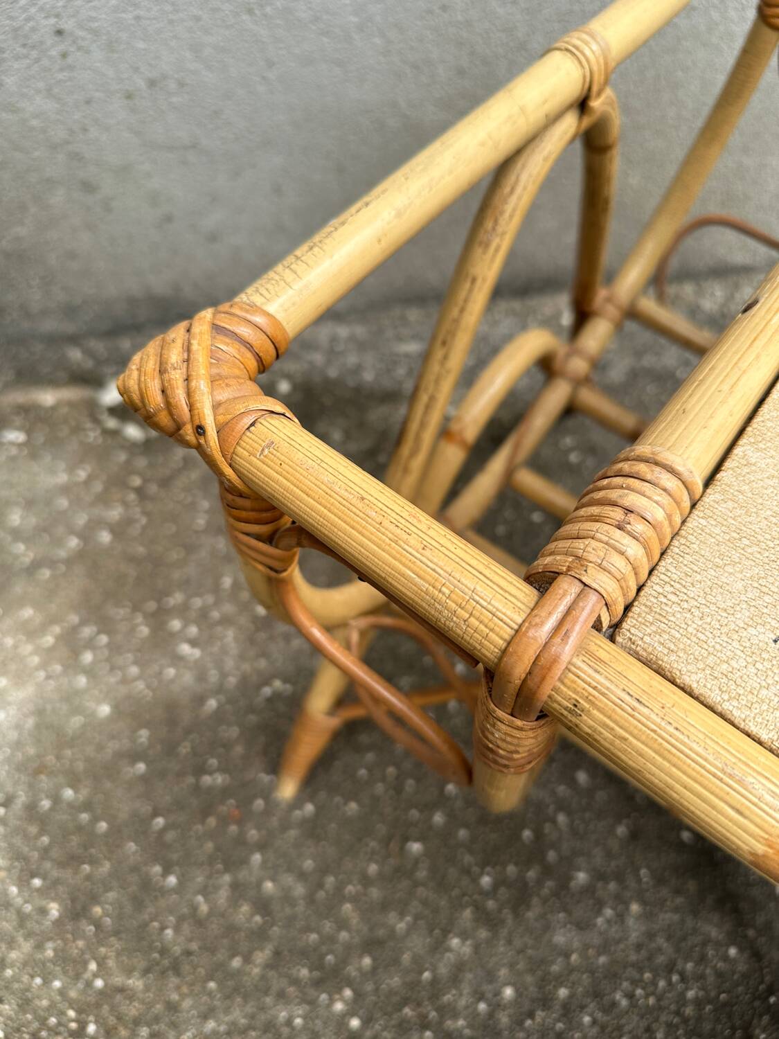 Rattan coffee table