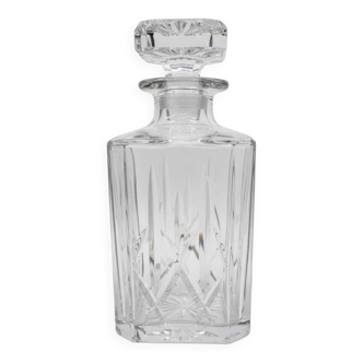 Vintage cut glass whisky carafe