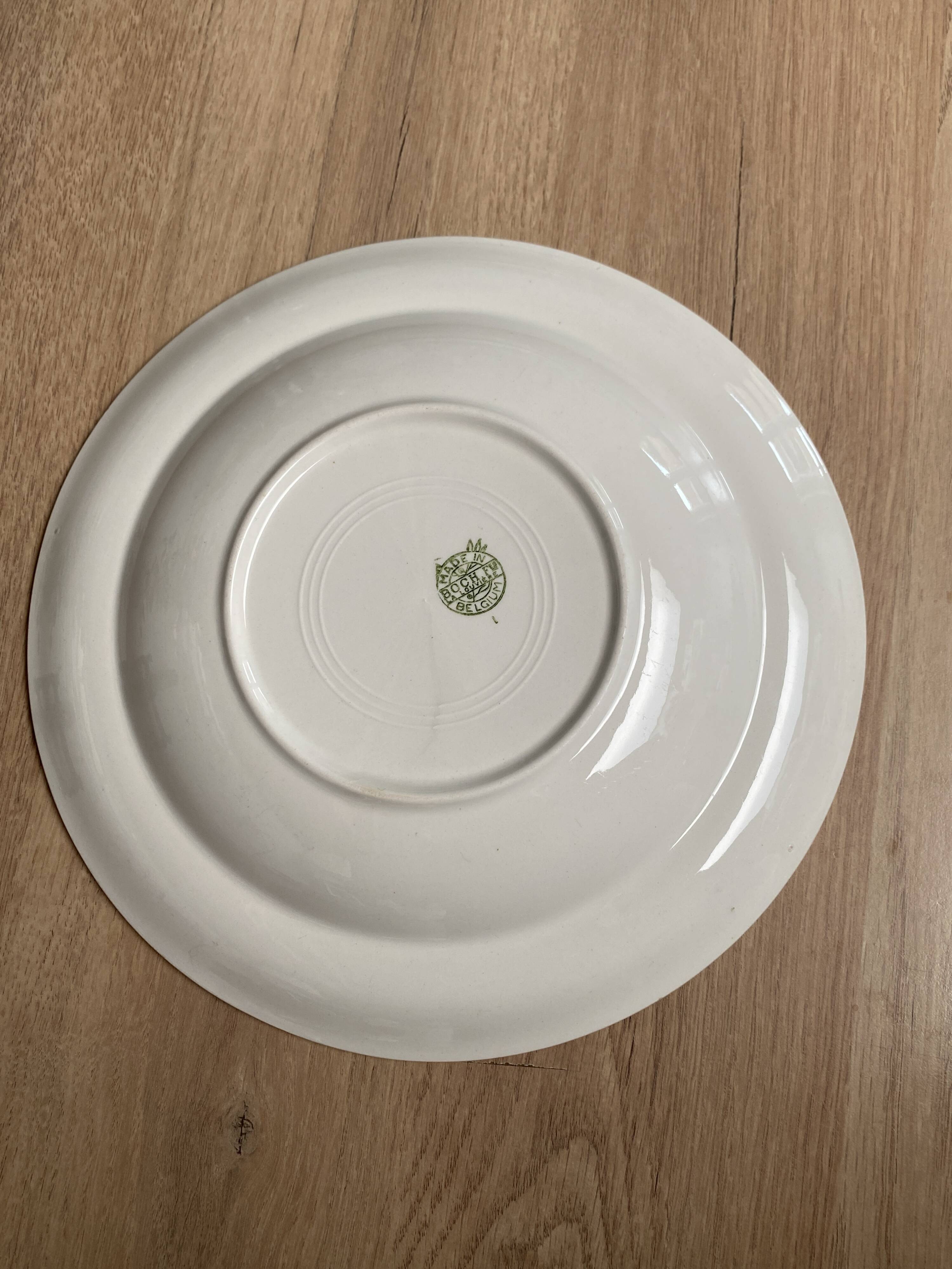 Set de 2 assiettes creuses Boch frères la louvière