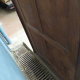 Grey patinated beveled mirror