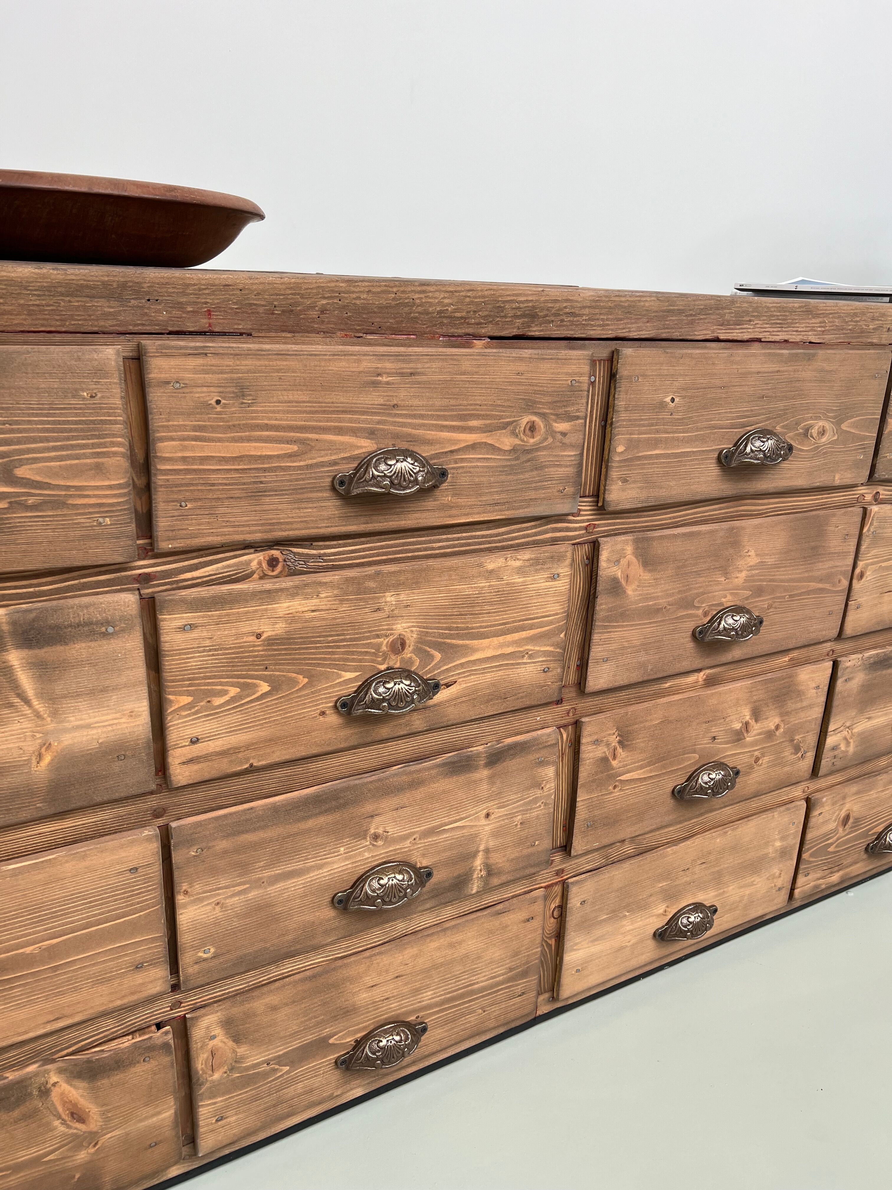 Very large craft furniture with 32 drawers