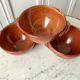 Trio of vallauris stoneware bowls 70s