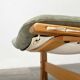 Mid-century Norwegian Siesta pouf in nubuck leather by Ingmar Relling for Westnofa, 1960s.