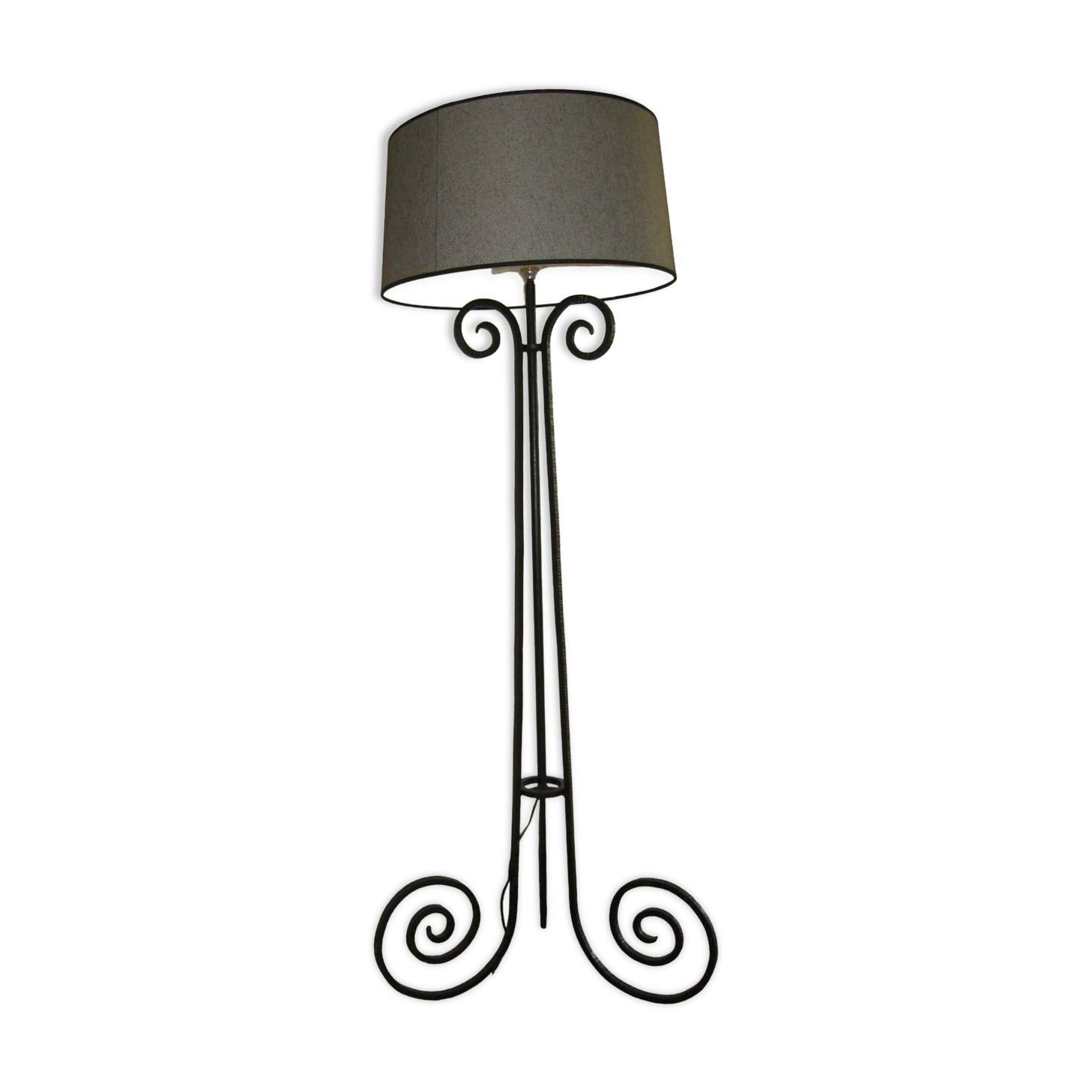 Wrought iron lamp art deco era