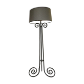 Lampadaire fer forgé époque art déco