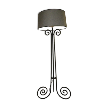Lampadaire fer forgé époque art déco