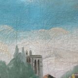 Painting "Old Paris" Lavoir Notre Dame HST