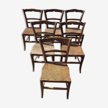 6 bistro chairs 1900