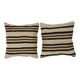 Set of 2 vintage kilim cushion covers 41x41 cm