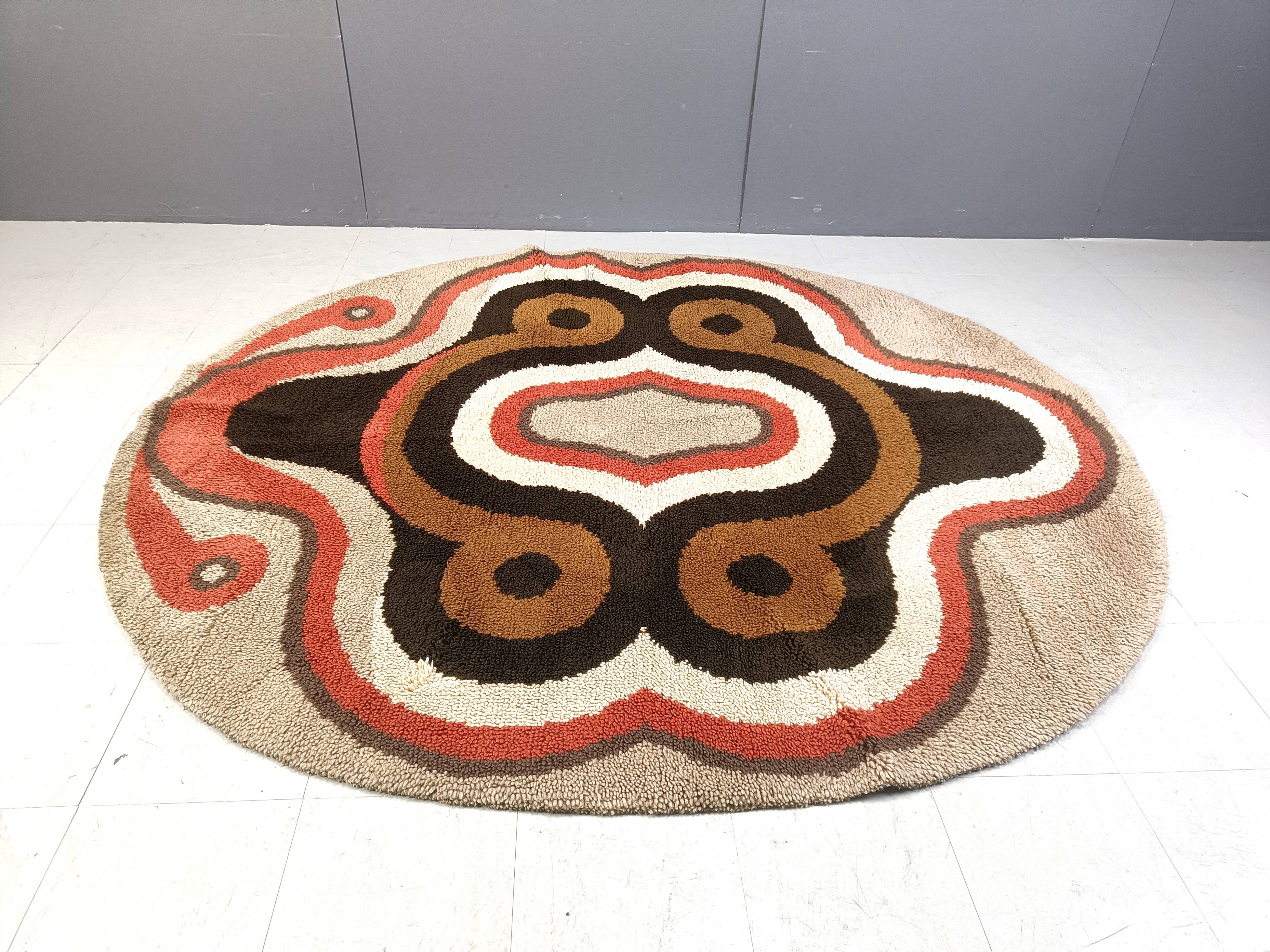 Large modernist rug, 1970s