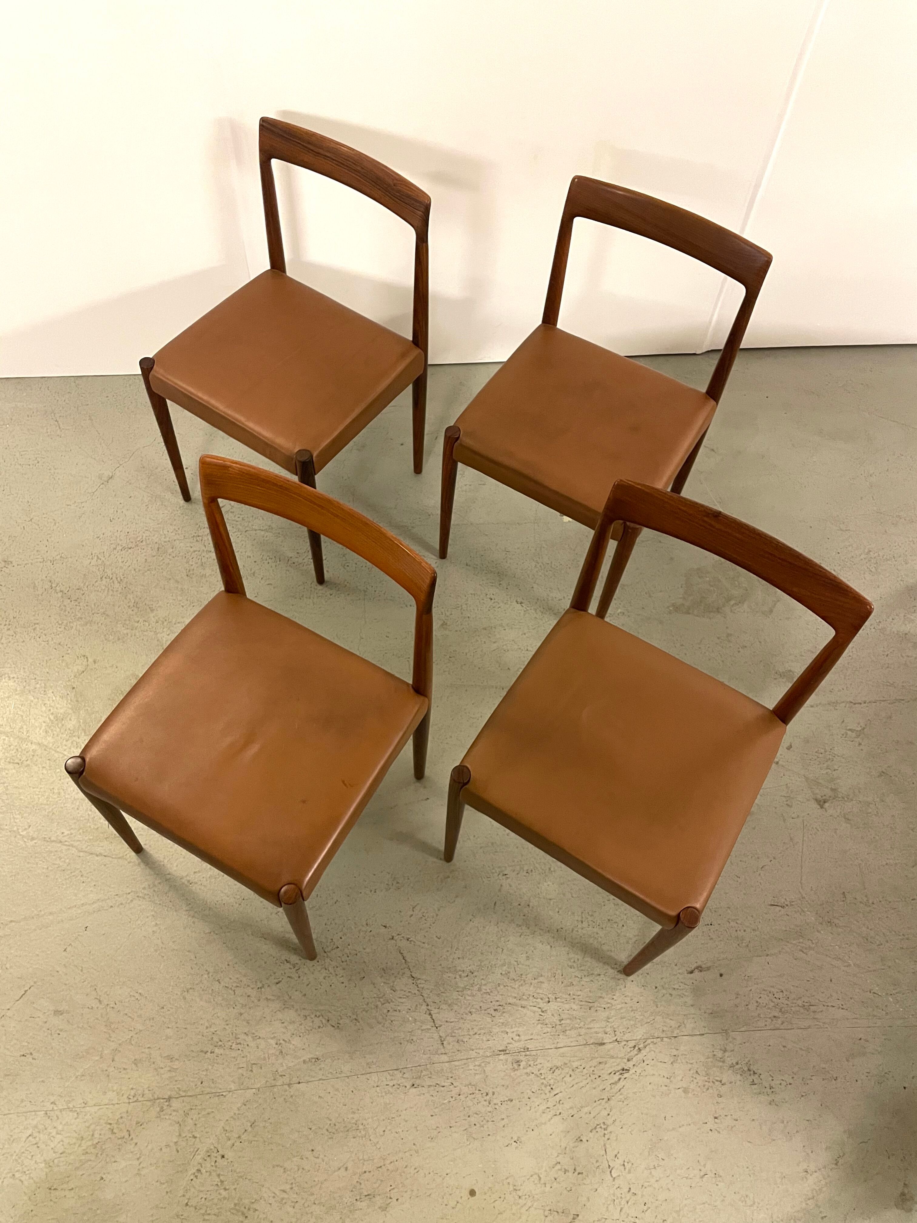 4x MidCentury Dining Chairs in Palisander