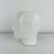 Vase tête en céramique, anthropomorphe, vintage