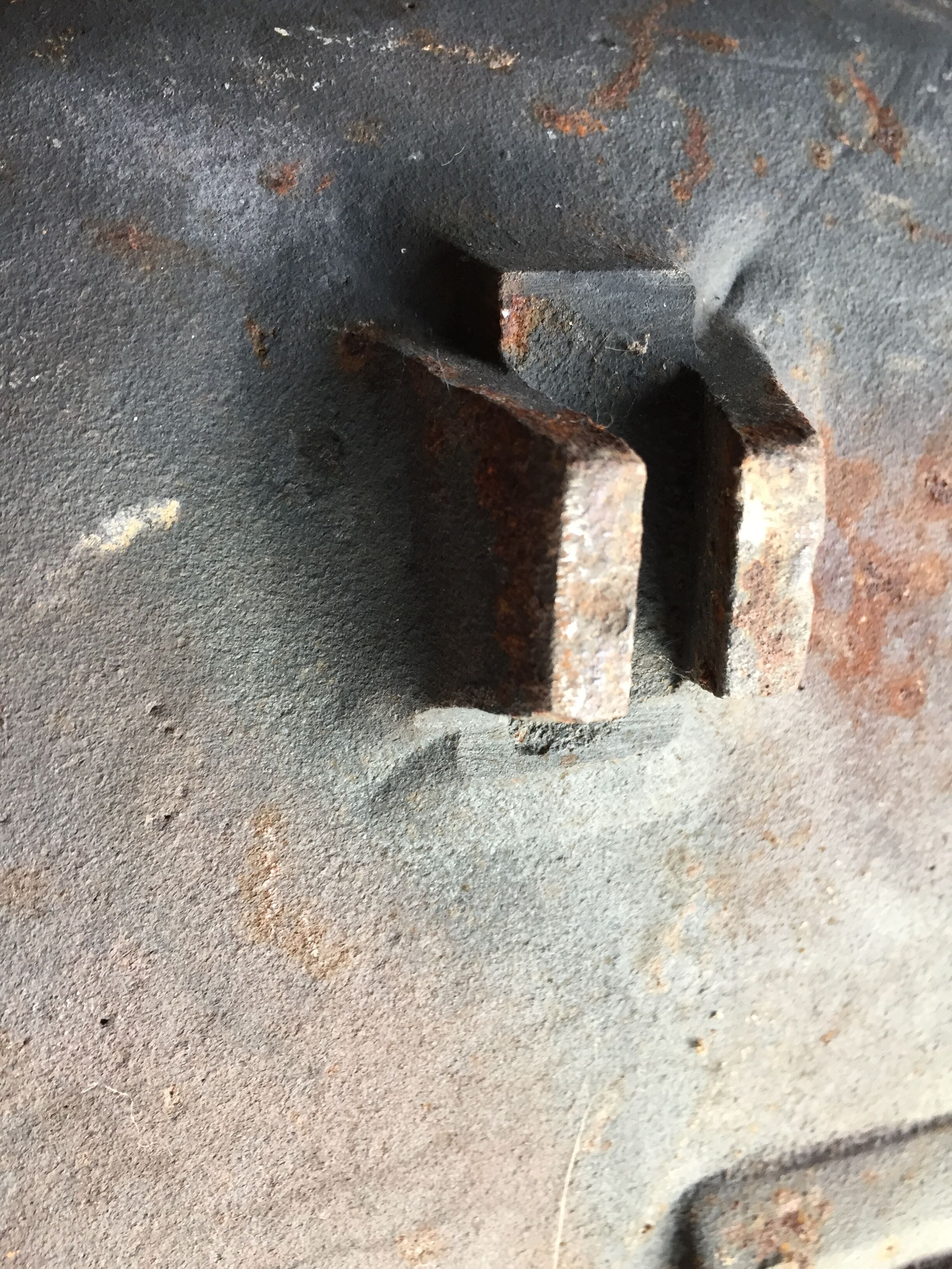 Old cast iron bathtub