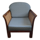 Cane armchair