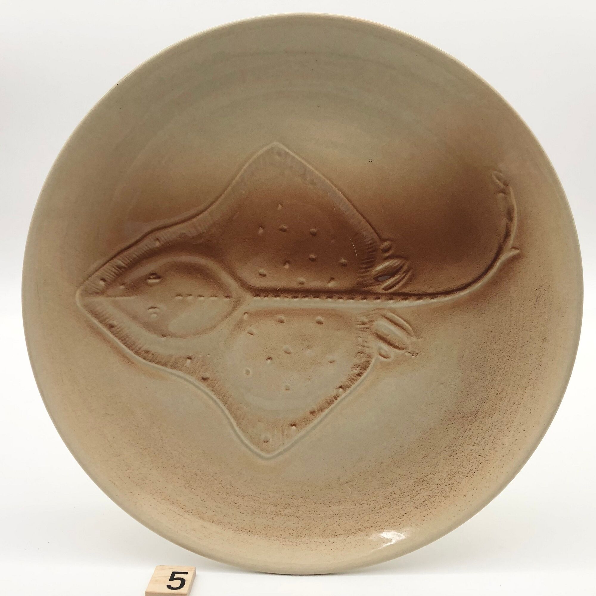 6 fish plates, earthenware of St Amand