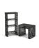 Vintage sculptural metal wire shelving and display table set
