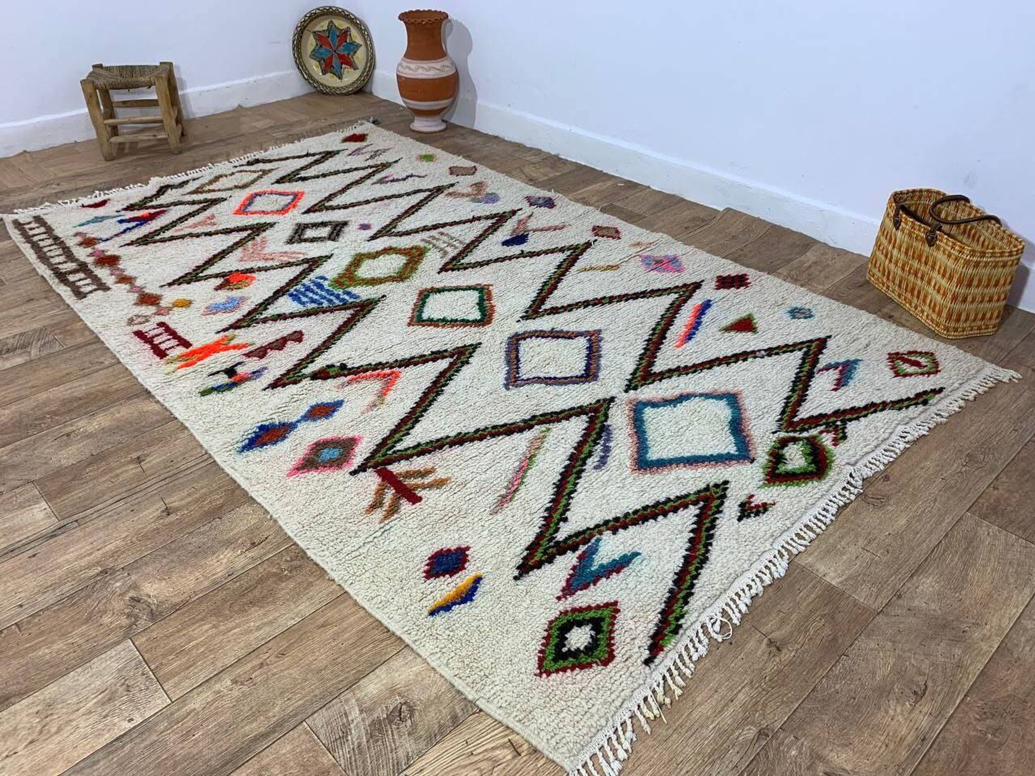 Tapis Berbère Marocain Artisanal fait main 270 X 160 CM