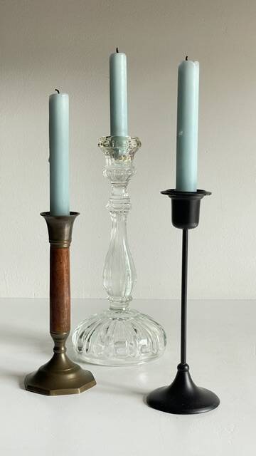 Chic Vintage Bougeoirs Trio