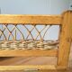 Coffre à jouets ou banc en rotin et bois
