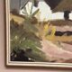 Original Swedish Oil on Canvas – "Farm" by Jörgen Bruun – Signed – Vintage and Framed – 41 × 31 cm (16.1" × 12.2")