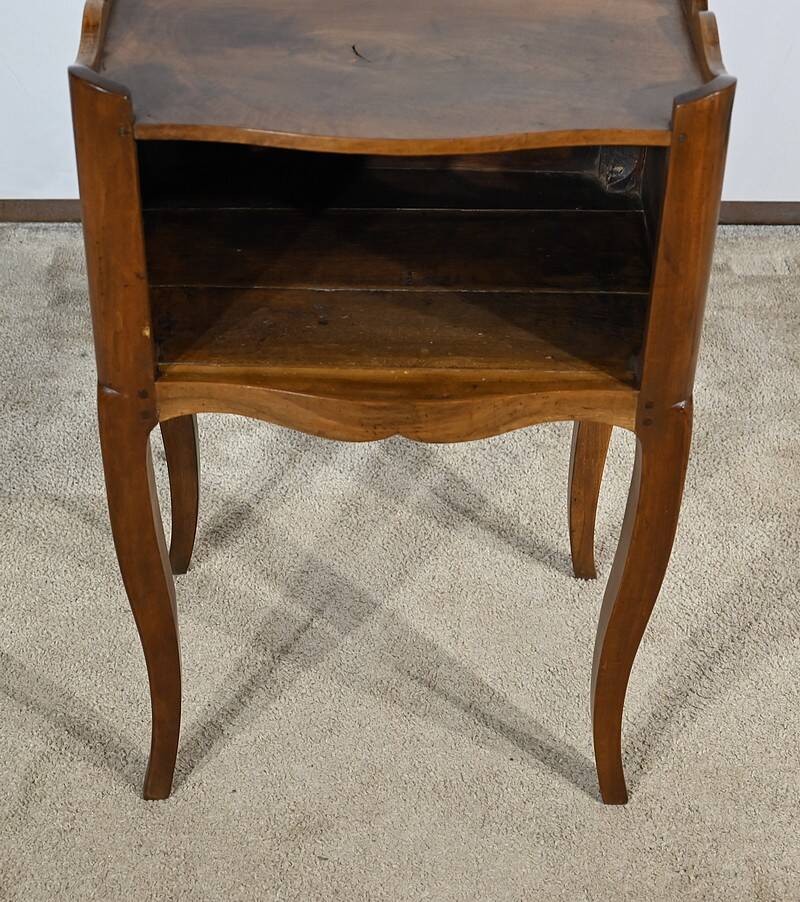 Small Snack Table in Solid Walnut, Louis XV – 18th Century
