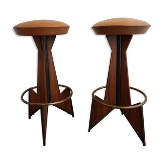 Pair of bar stools 70s