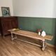 Old farmhouse benches - solid oak wood
