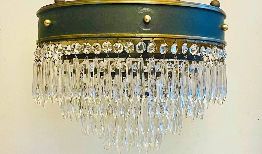 Vintage 50s Neoclassical Style Cascade Ceiling Light