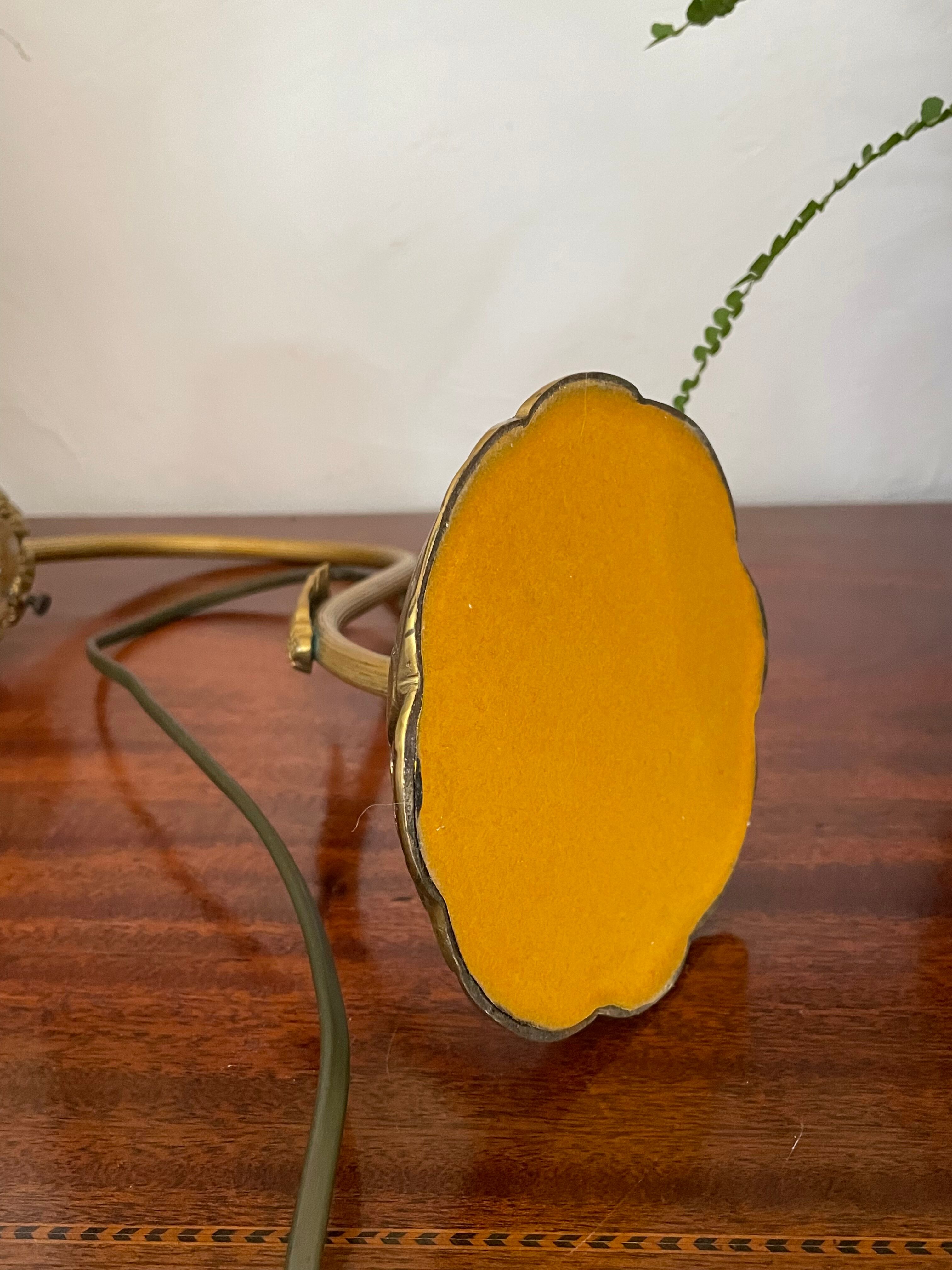 Tulip lamp gooseneck Art Deco