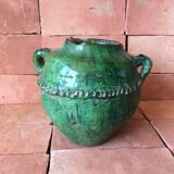 TAMEGROUTE POTTERY VASE IN GLAZED TERRACOTTA