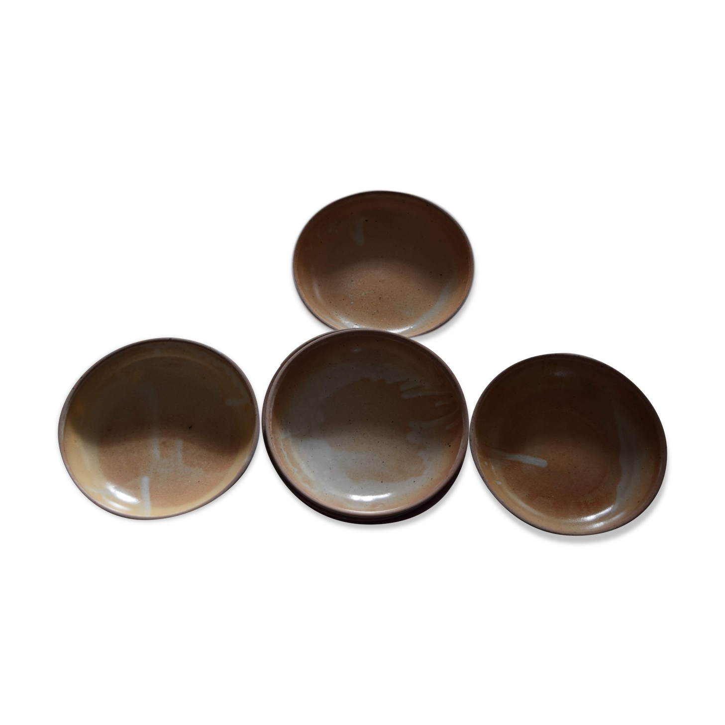 Lot de 6 assiettes creuses en grès