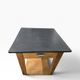 Vintage high side table in wood / counter / mini kitchen furniture