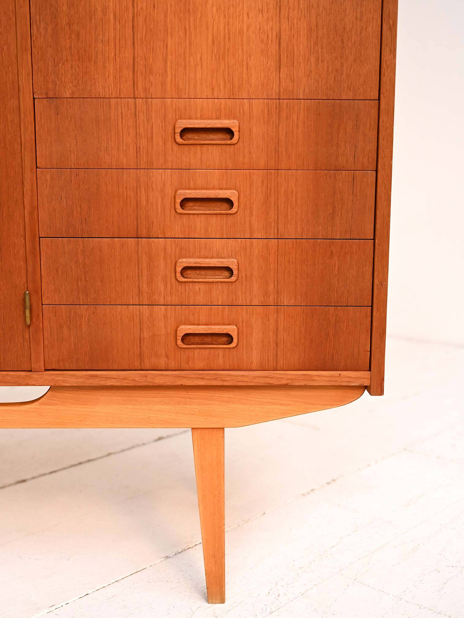 Scandinavian teak sideboard, 1950s-60s