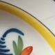 Old plate Polychrome earthenware Lunéville Diameter: 230mm