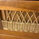 Vintage dresser rattan compass feet