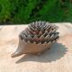 Vintage patinated metal hedgehog ashtrays – Greece