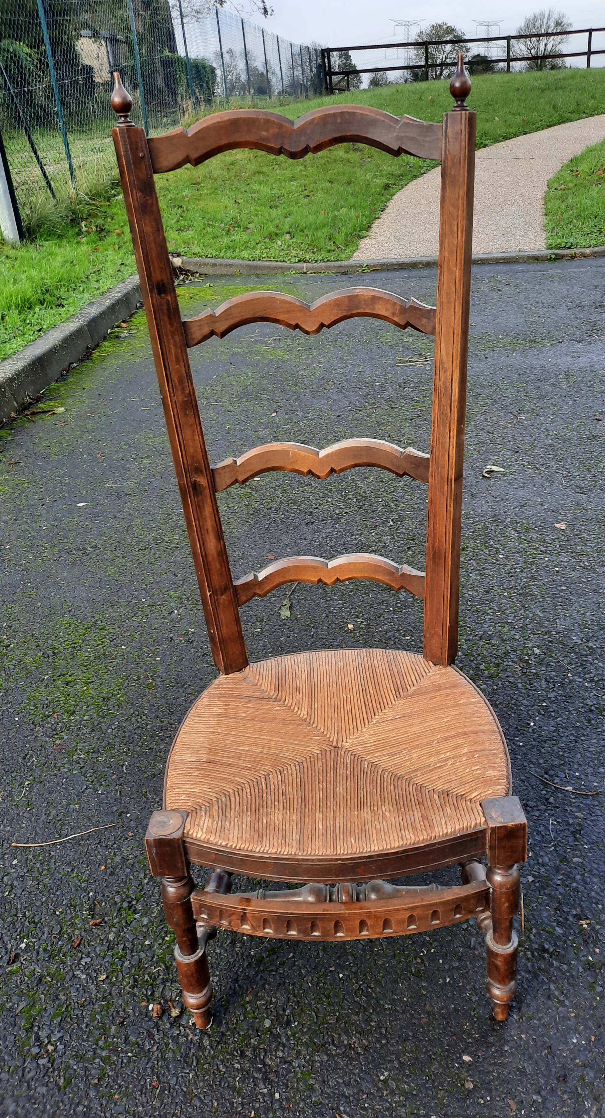 Straw low chair called fireside chair