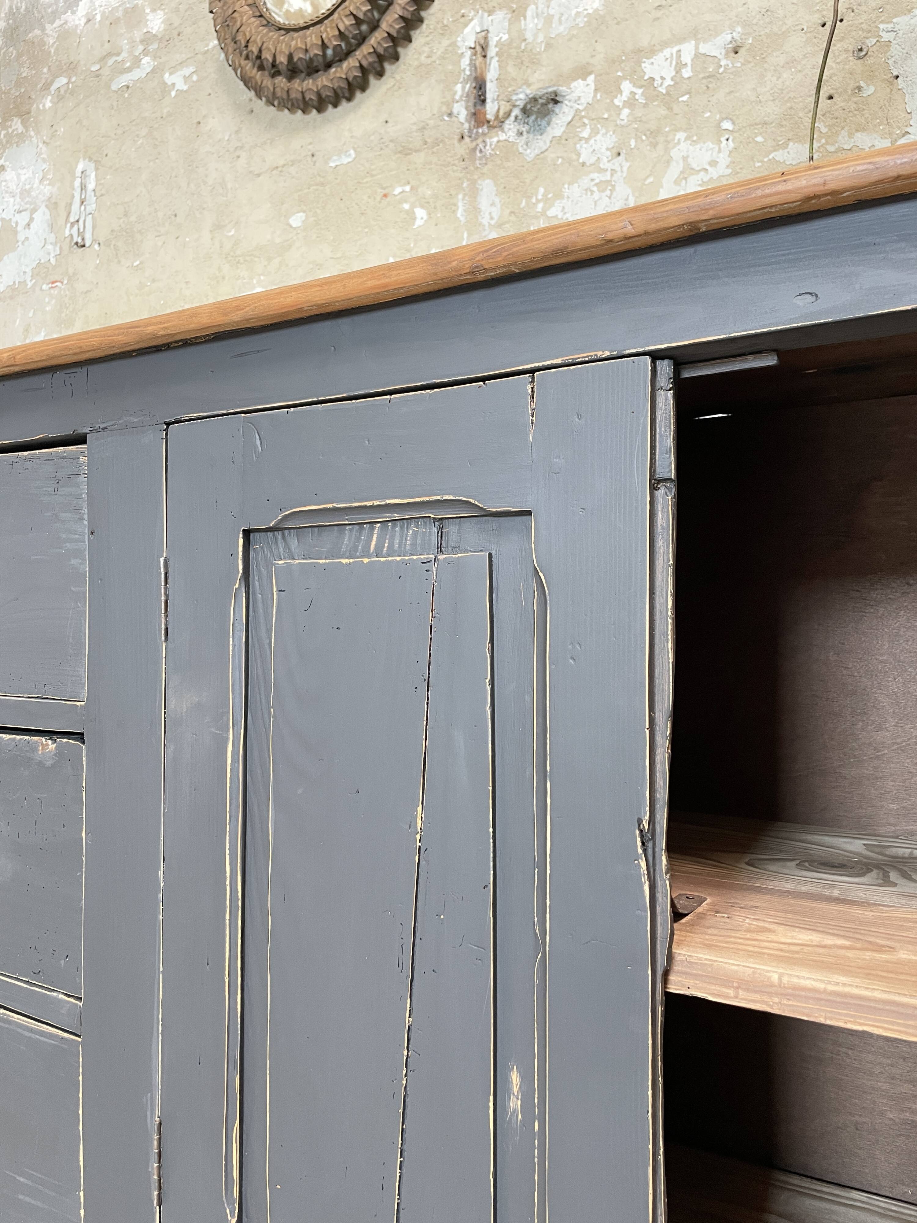 Craft furniture in patinated fir, circa 1950.
