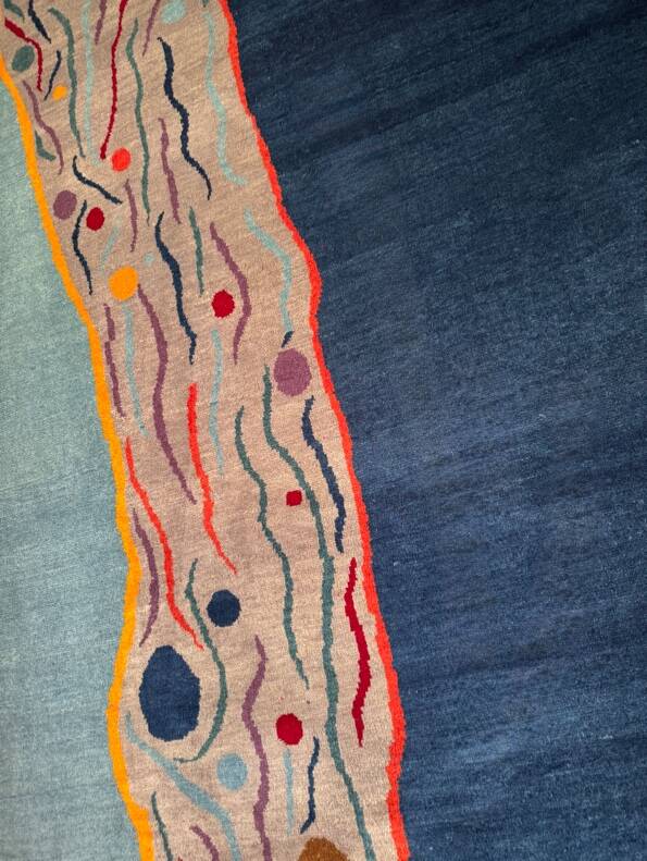 Tapis Népalais Bleu 230x165 cm