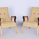 Pair of Restored Mid-Century Oak Armchairs by Tatra Pravenec, Czechia, 1950s