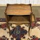 Louis XV style bedside table with curtains in beech from the 1950s.