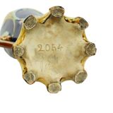 Art Nouveau Barbotine Majolica Vases Jardinière Set of 3