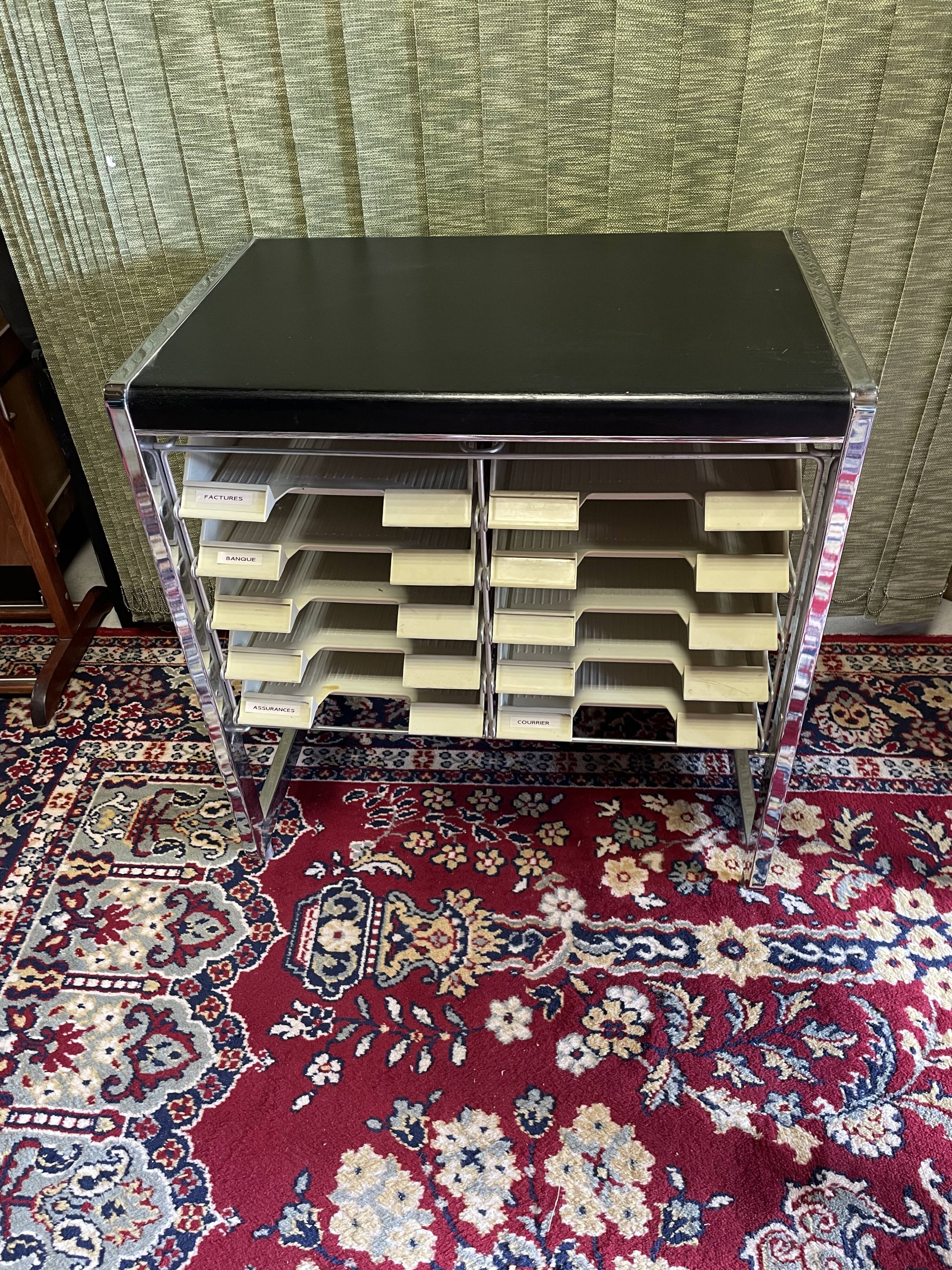 Trieur de bureau meuble métier design année 70/80