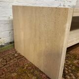 Travertine TV cabinet from the 70s