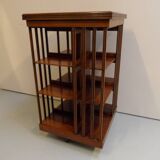 Antique mahogany revolving bookcase