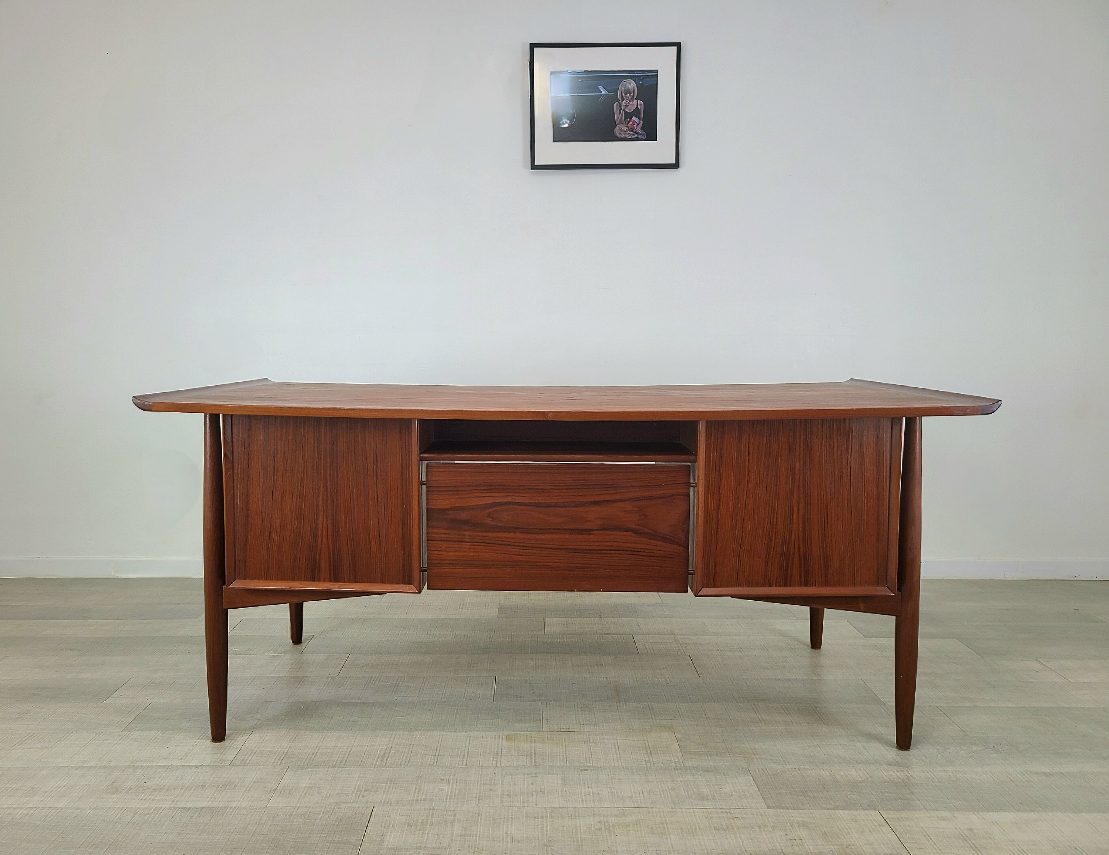 Scandinavian teak desk Design Svend A. Madsen vintage 1960