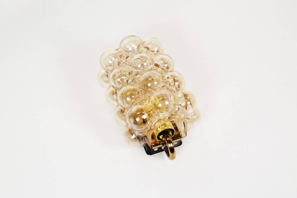 Single Murano glass 'bubble' sconce by Helena Tynell for Glashutte Limburg