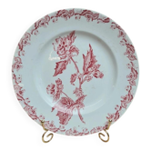 Antique Saint-Amand plate Richelieu model red – vintage charm